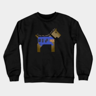 I like my guitar dogs Crewneck Sweatshirt